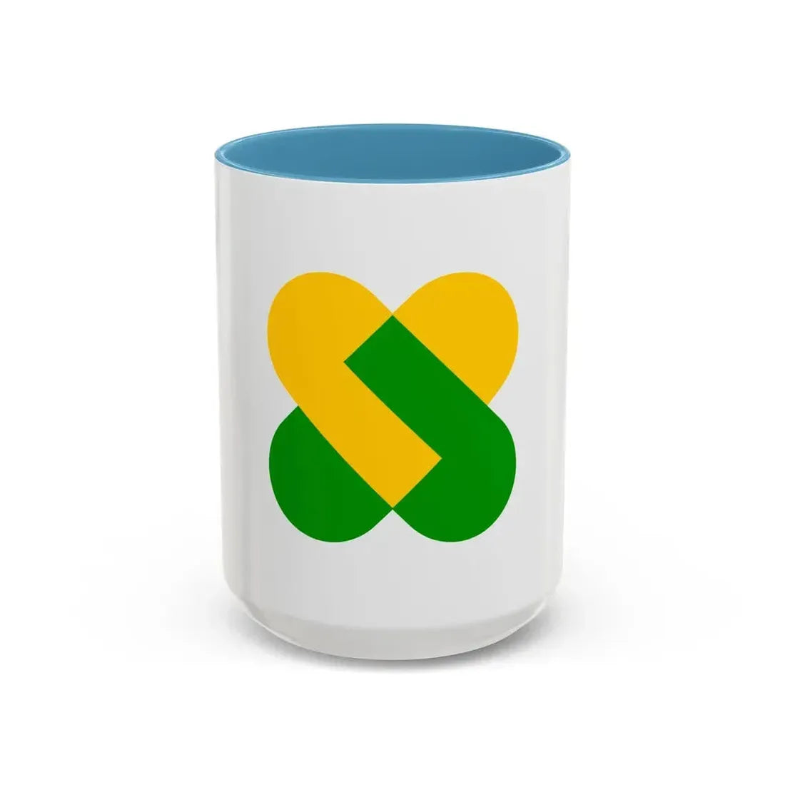 Flag of Champagne Ardenne France 2 - Accent Coffee Mug 15oz Light Blue - Go Mug Yourself