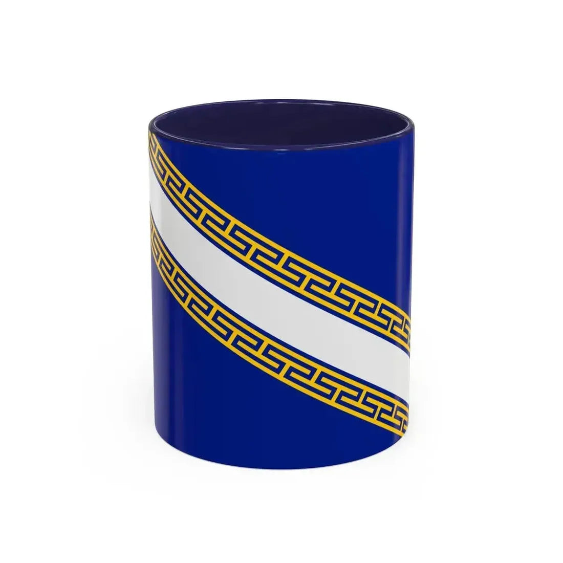 Flag of Champagne Ardenne France - Accent Coffee Mug 11oz Navy - Go Mug Yourself