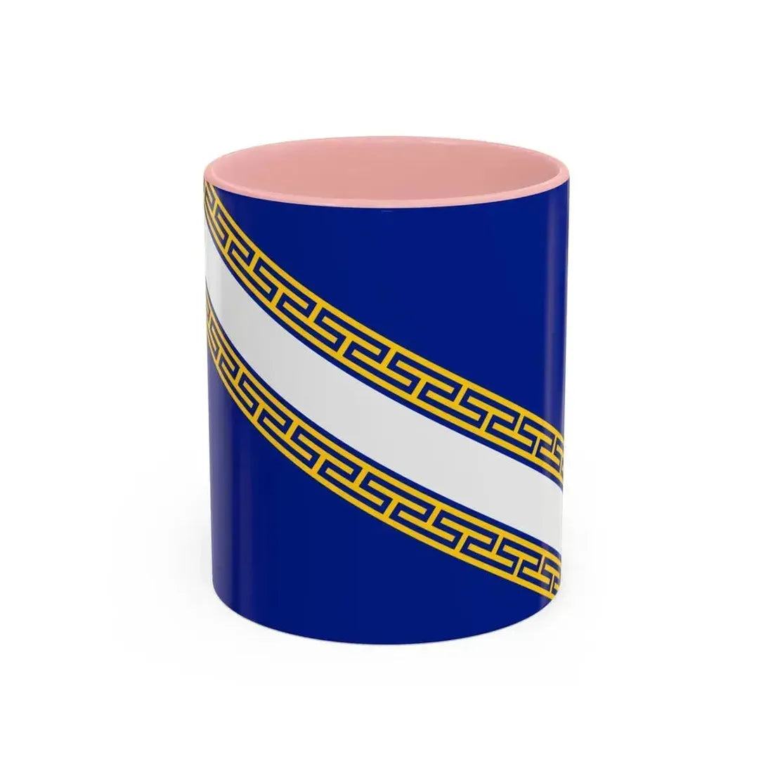 Flag of Champagne Ardenne France - Accent Coffee Mug 11oz Pink - Go Mug Yourself
