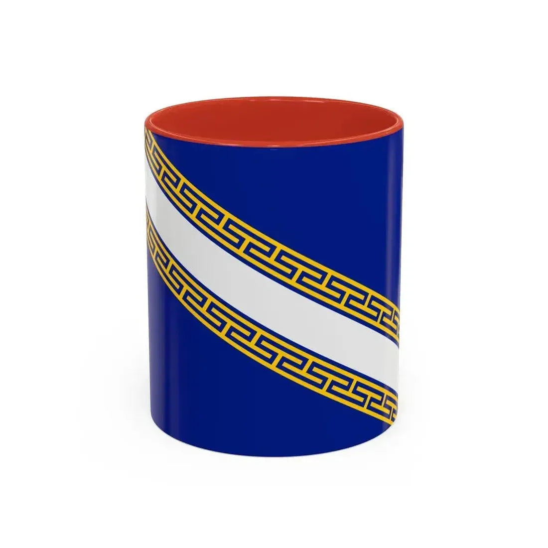 Flag of Champagne Ardenne France - Accent Coffee Mug 11oz Red - Go Mug Yourself