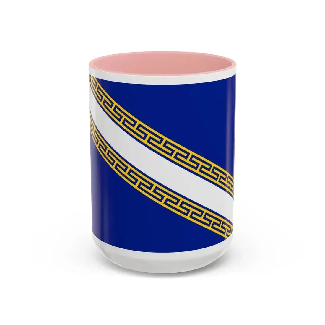 Flag of Champagne Ardenne France - Accent Coffee Mug 15oz Pink - Go Mug Yourself