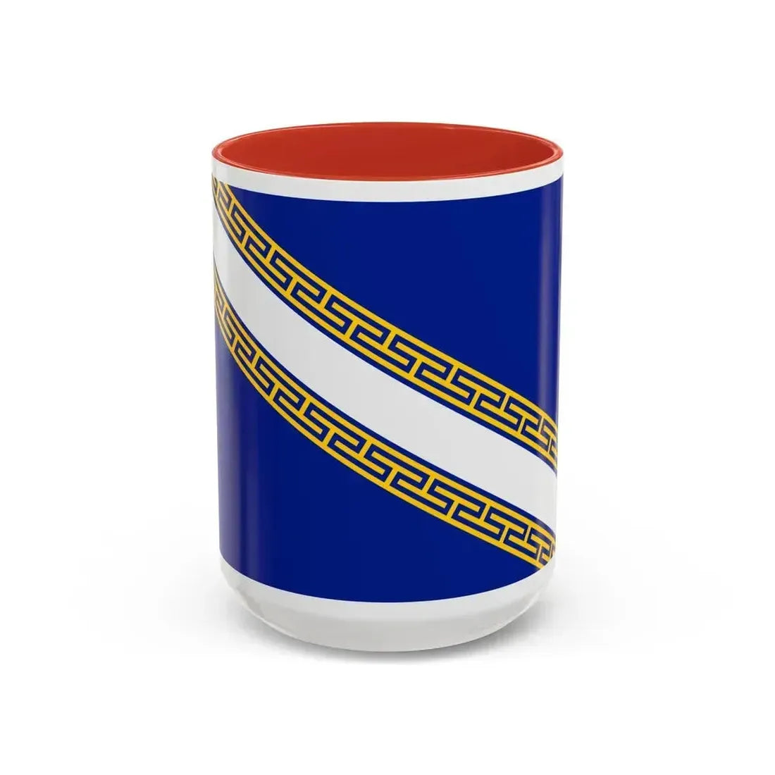 Flag of Champagne Ardenne France - Accent Coffee Mug 15oz Red - Go Mug Yourself