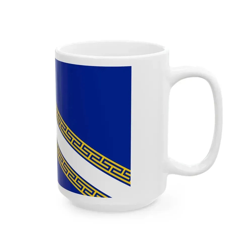 Flag of Champagne Ardenne France - White Coffee Mug - Go Mug Yourself