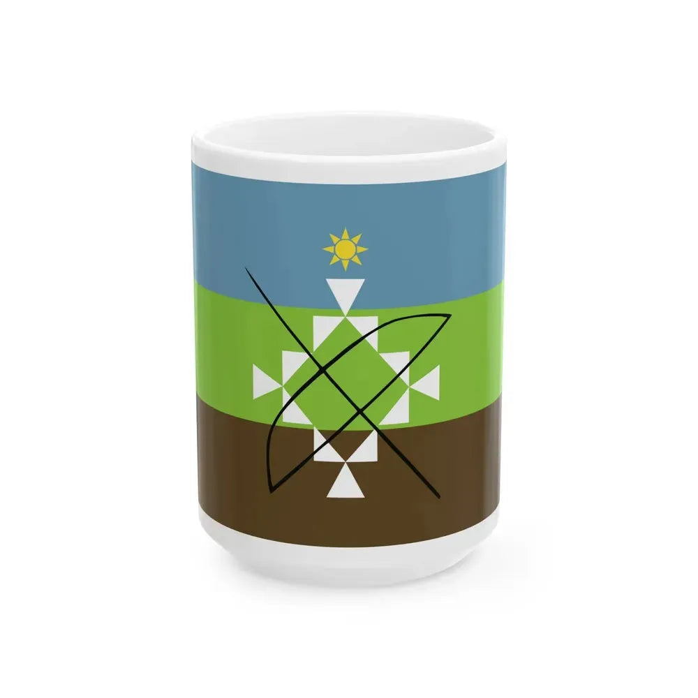 Flag of Charagua Iyambae Bolivia (Bolivia) White Coffee Mug 15oz - Go Mug Yourself