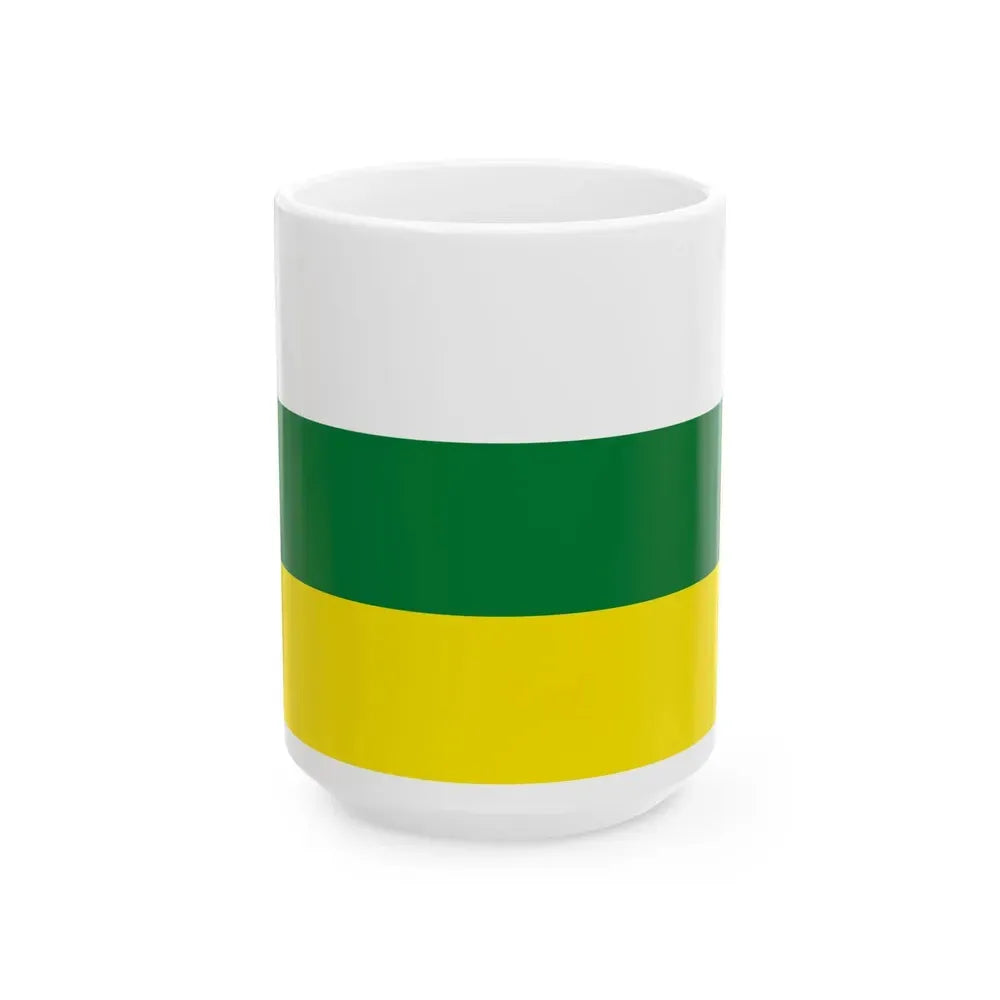 Flag of Charazani Bolivia (Bolivia) White Coffee Mug 15oz - Go Mug Yourself