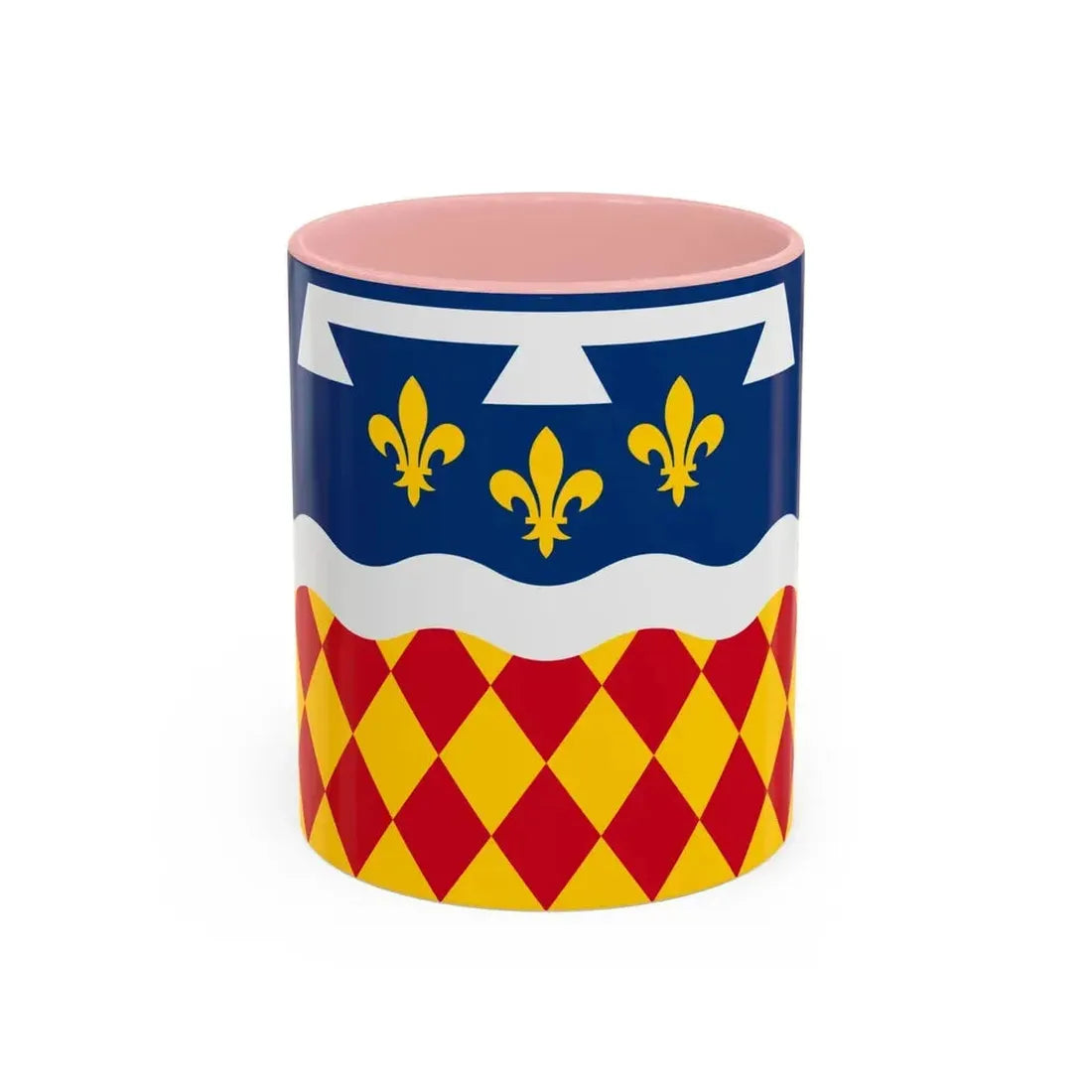 Flag of Charente France 2 - Accent Coffee Mug 11oz Pink - Go Mug Yourself