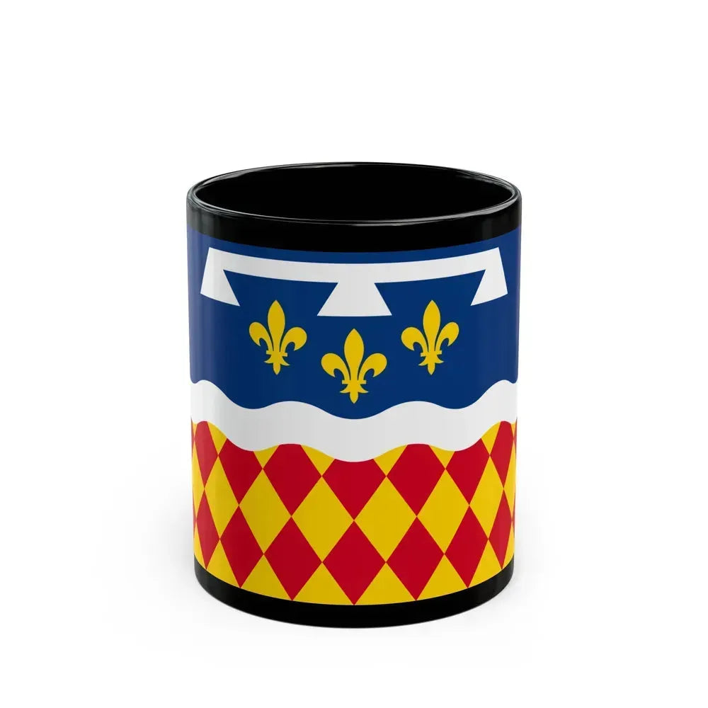 Flag of Charente France 2 - Black Coffee Mug 11oz - Go Mug Yourself