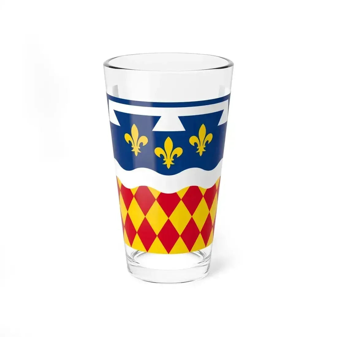 Flag of Charente France 2 - Pint Glass 16oz 16oz - Go Mug Yourself