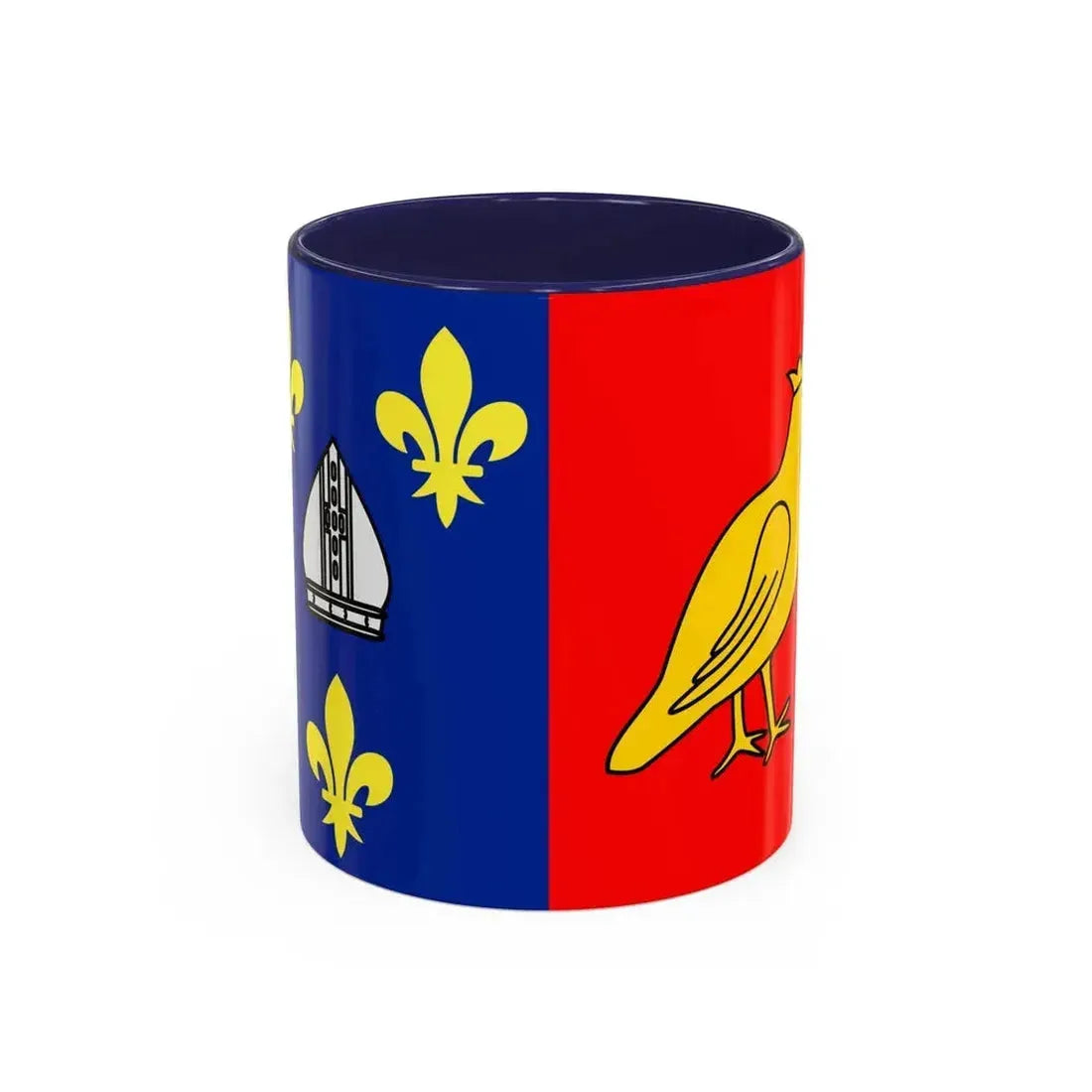 Flag of Charente Maritime France 2 - Accent Coffee Mug 11oz Navy - Go Mug Yourself