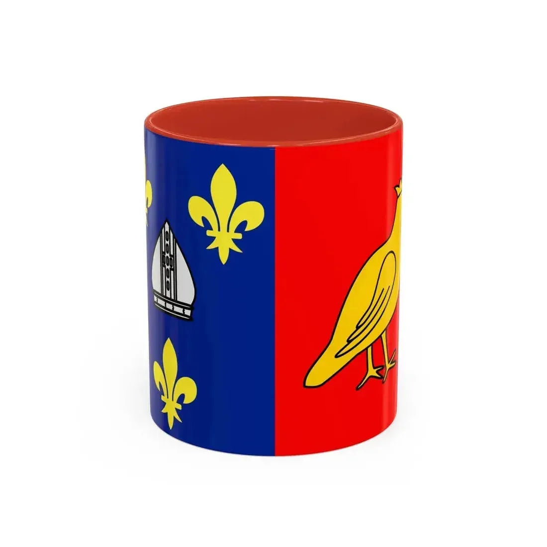 Flag of Charente Maritime France 2 - Accent Coffee Mug 11oz Red - Go Mug Yourself