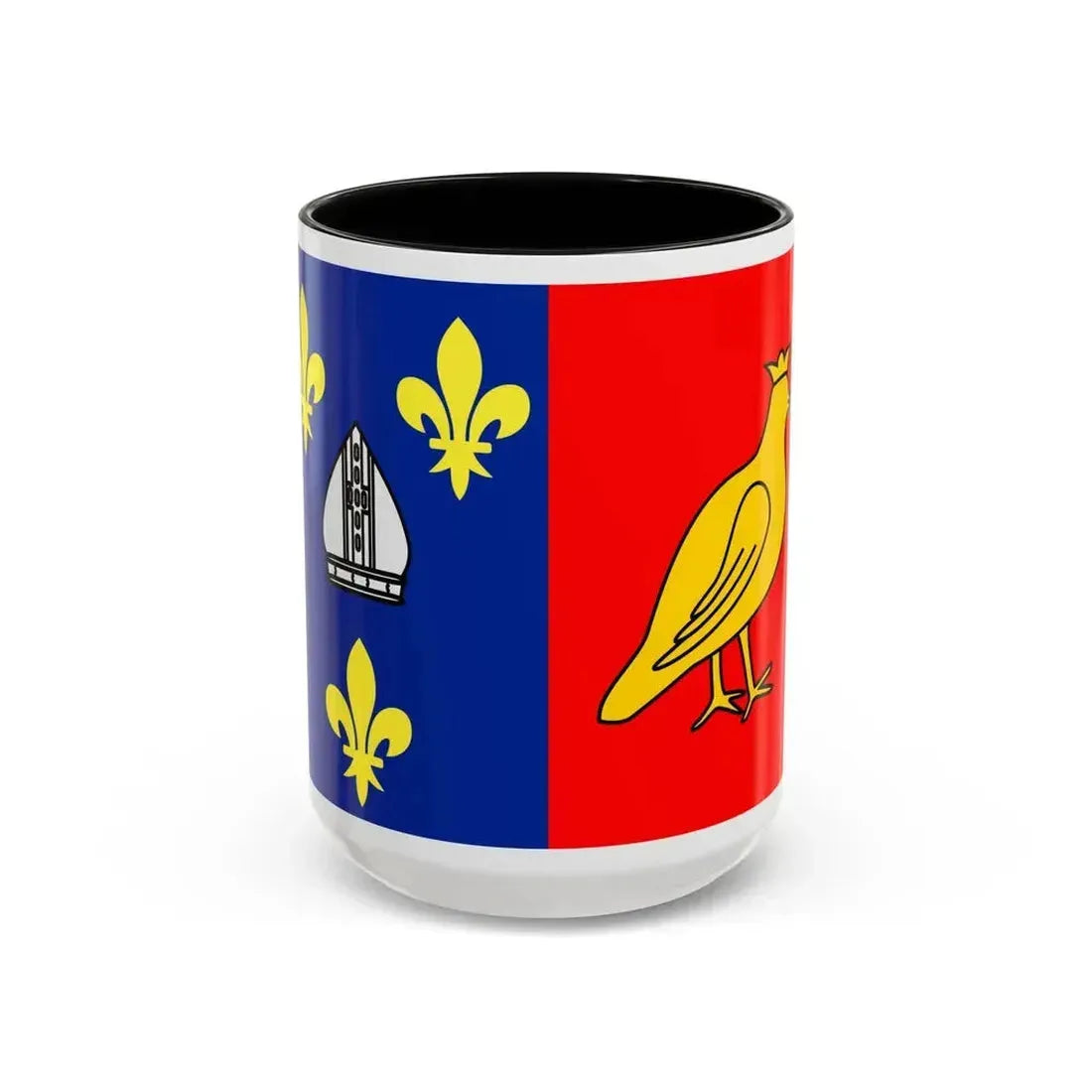 Flag of Charente Maritime France 2 - Accent Coffee Mug 15oz Black - Go Mug Yourself