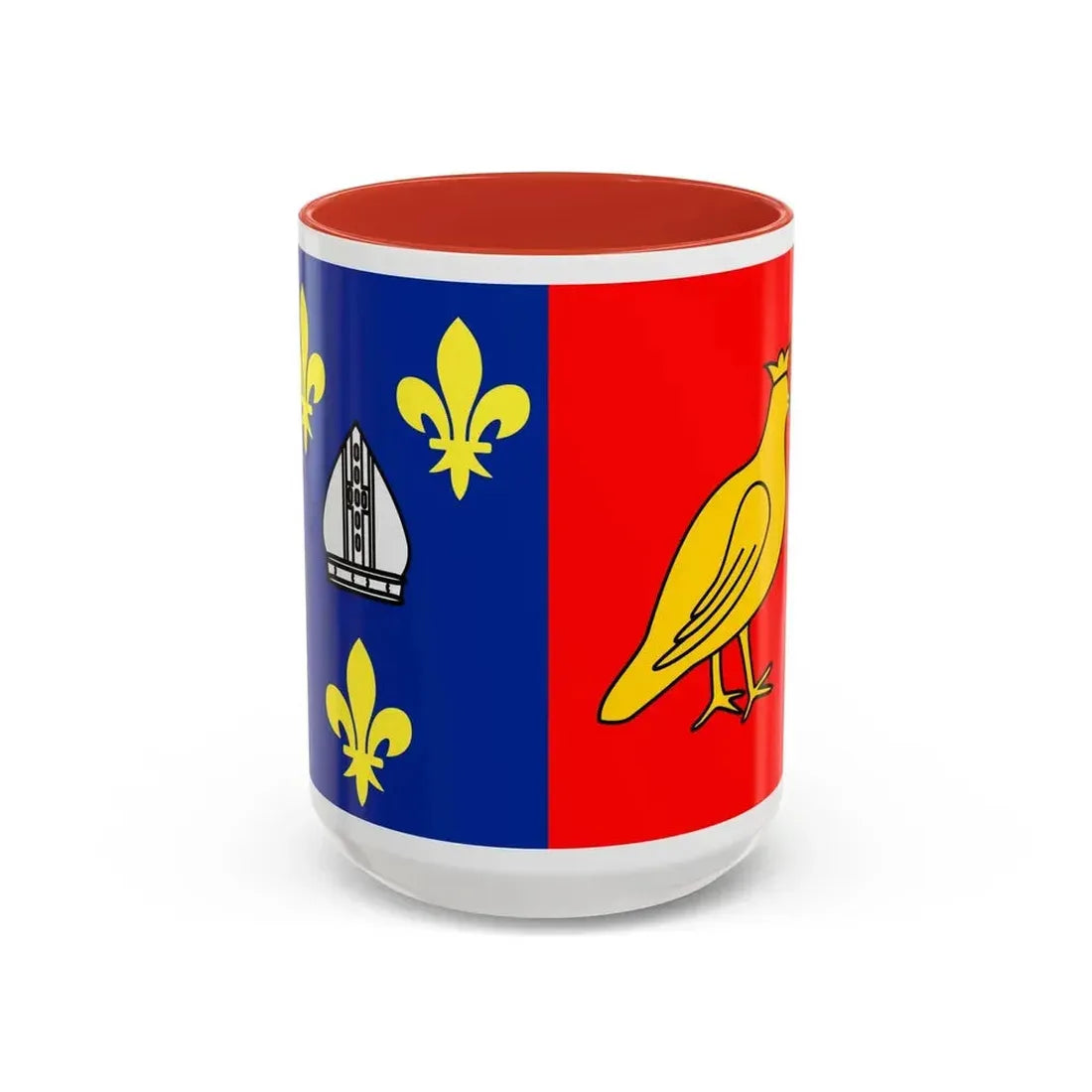 Flag of Charente Maritime France 2 - Accent Coffee Mug 15oz Red - Go Mug Yourself