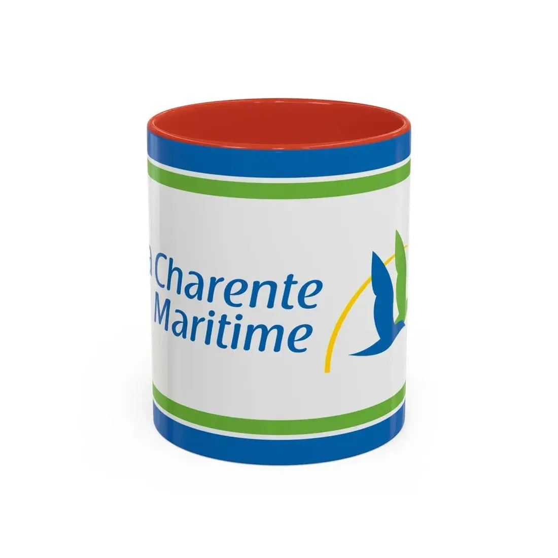 Flag of Charente Maritime France - Accent Coffee Mug 11oz Red - Go Mug Yourself