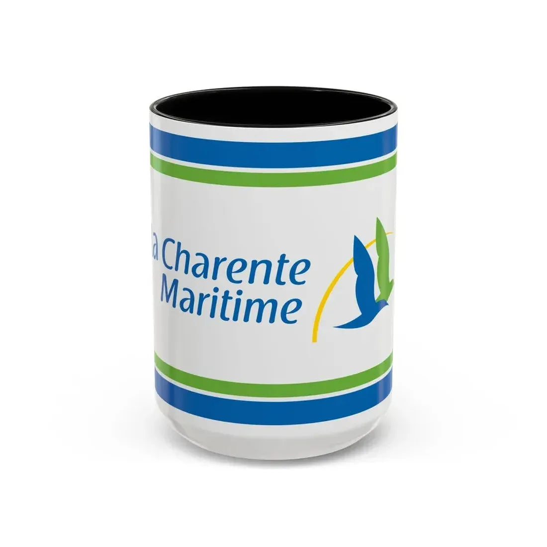 Flag of Charente Maritime France - Accent Coffee Mug 15oz Black - Go Mug Yourself