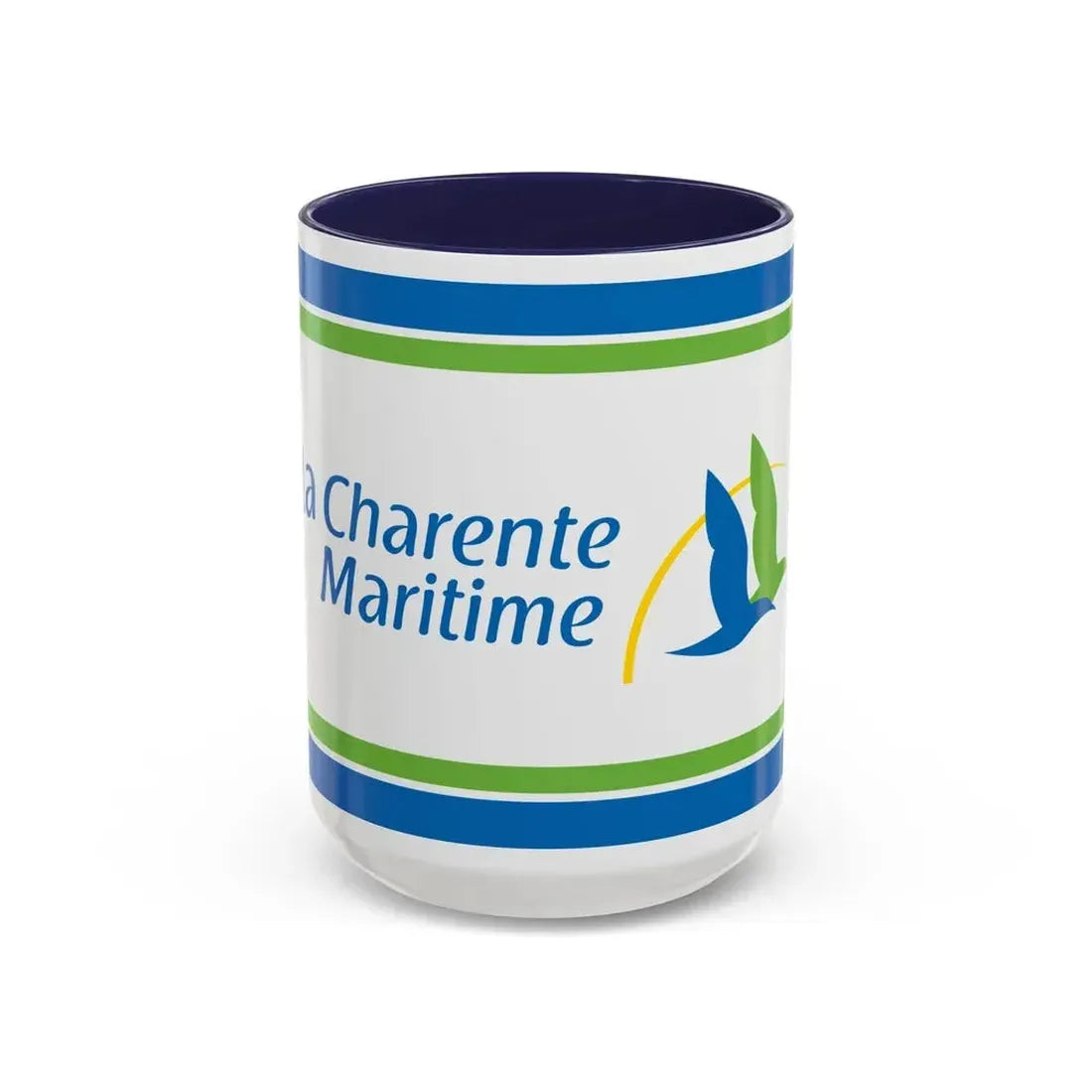 Flag of Charente Maritime France - Accent Coffee Mug 15oz Navy - Go Mug Yourself