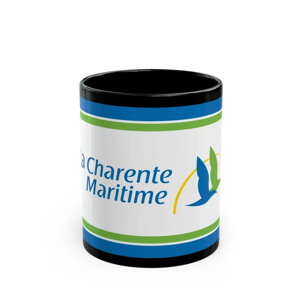 Flag of Charente Maritime France - Black Coffee Mug 11oz - Go Mug Yourself