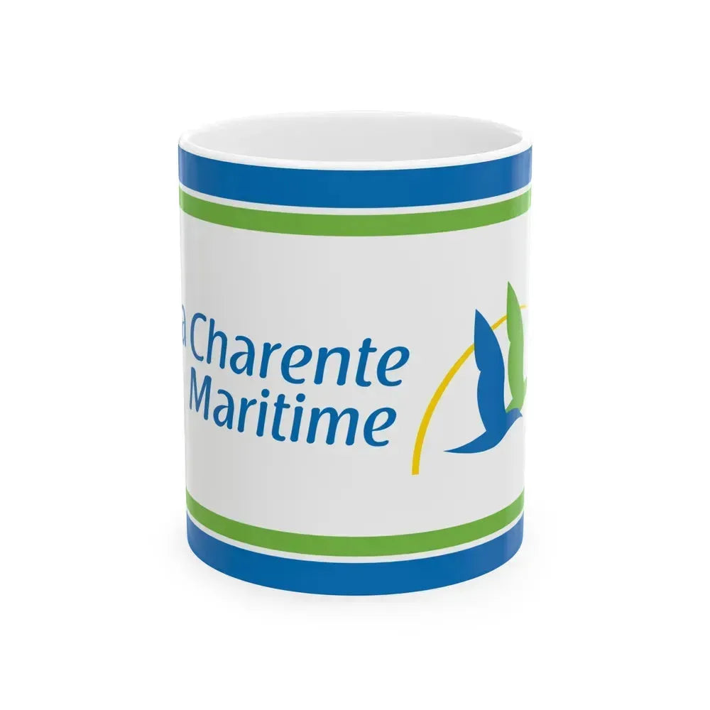 Flag of Charente Maritime France - White Coffee Mug 11oz - Go Mug Yourself