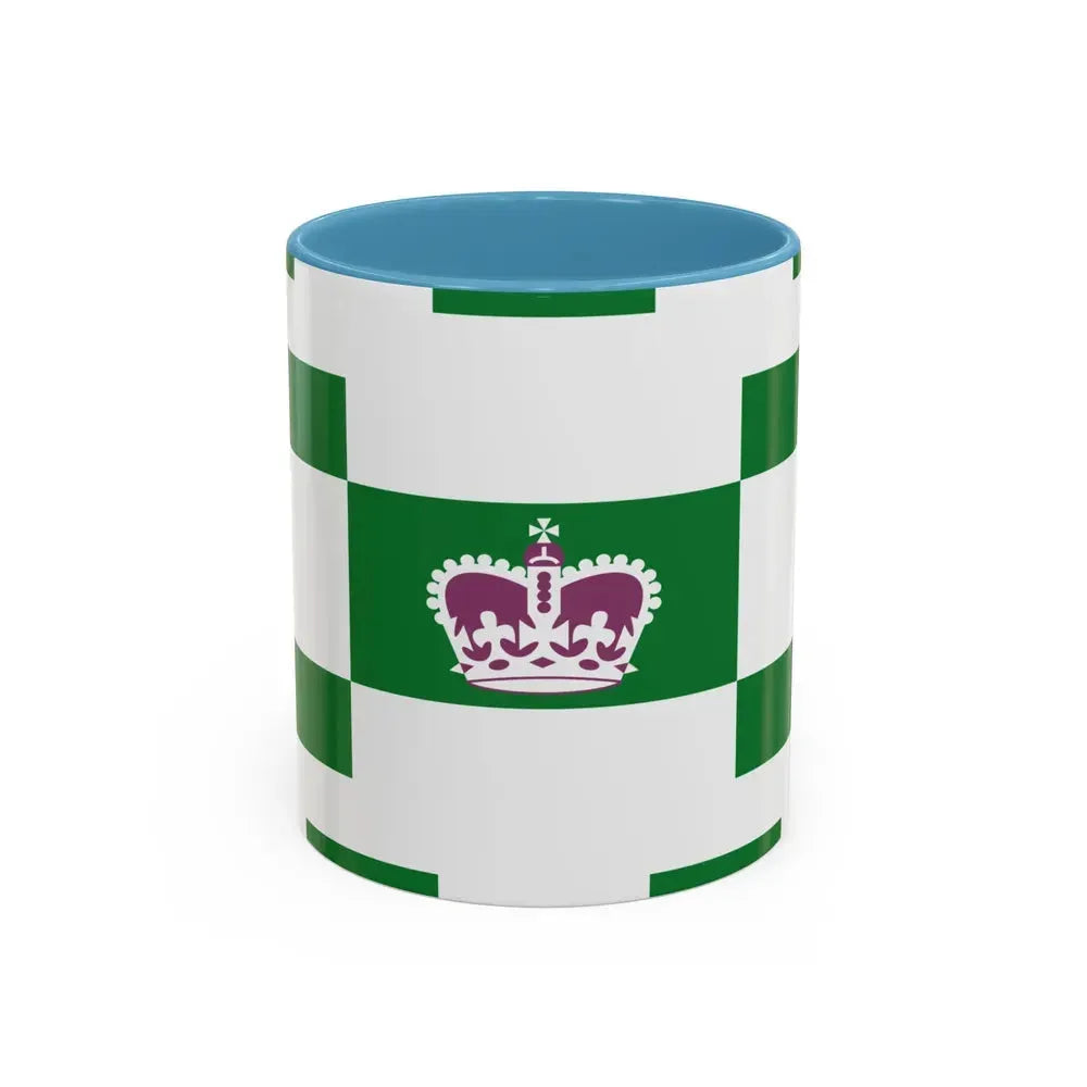 Flag of Charlottetown Canada - Accent Coffee Mug 11oz Light Blue - Go Mug Yourself