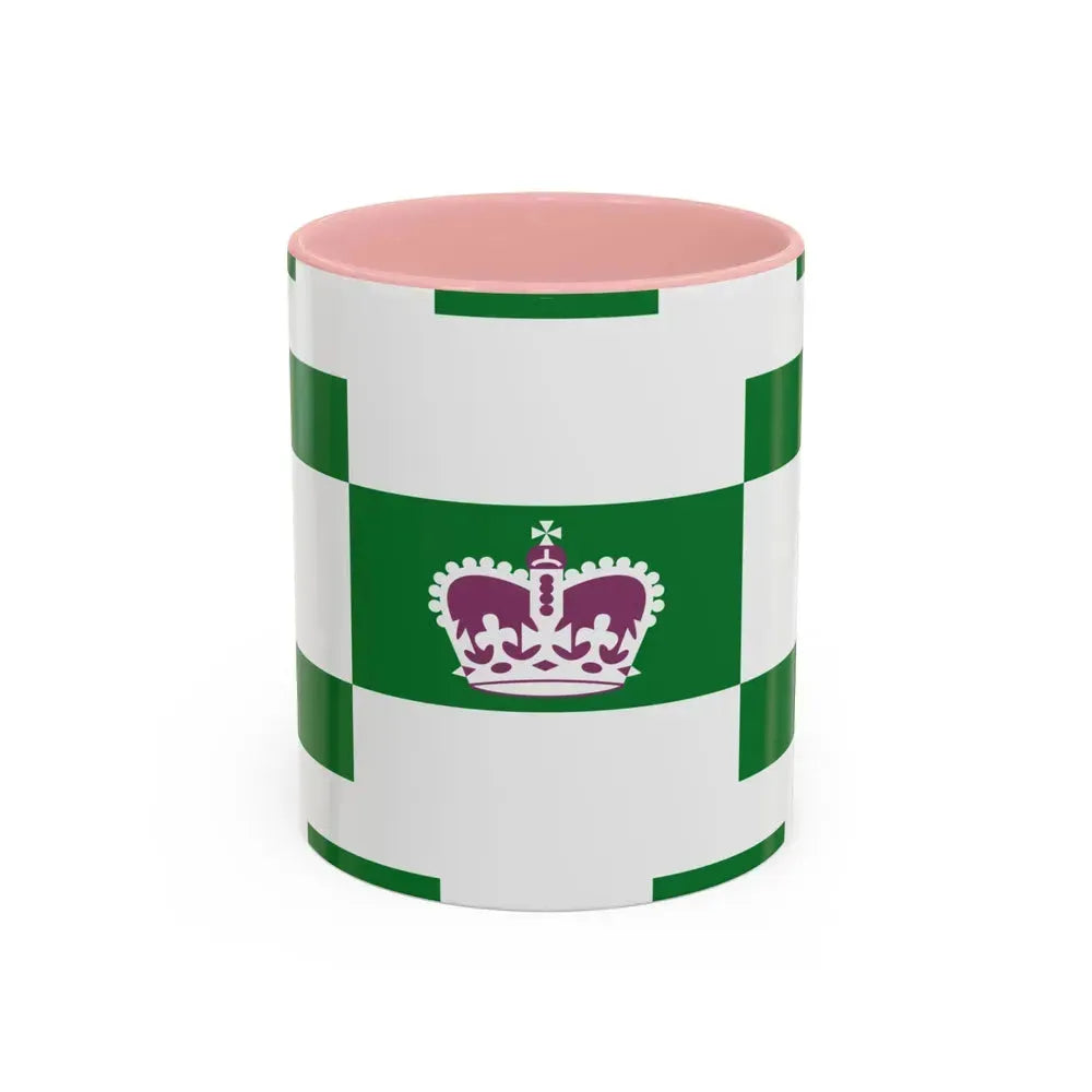 Flag of Charlottetown Canada - Accent Coffee Mug 11oz Pink - Go Mug Yourself