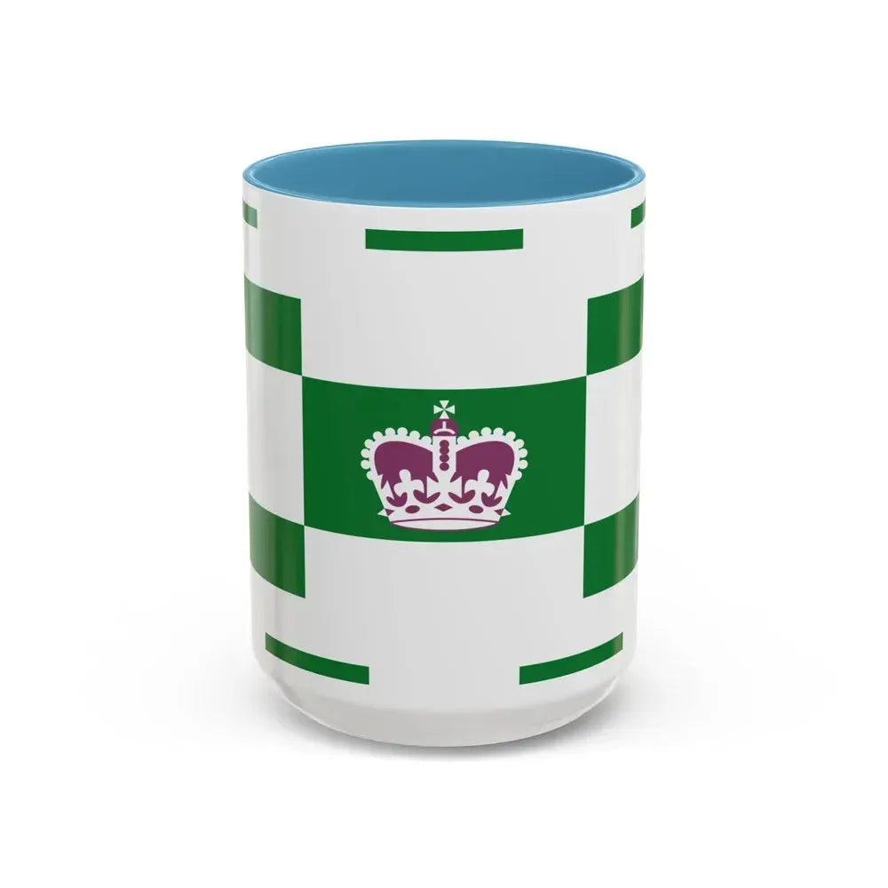 Flag of Charlottetown Canada - Accent Coffee Mug 15oz Light Blue - Go Mug Yourself