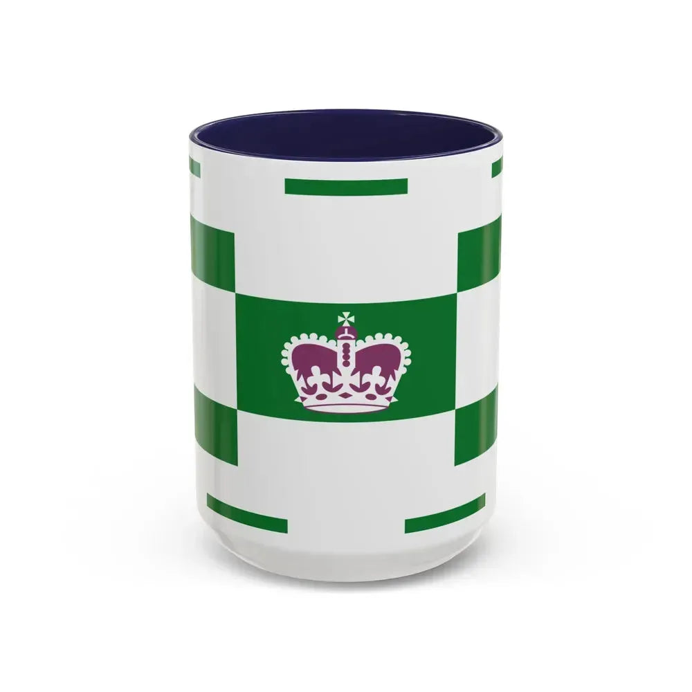 Flag of Charlottetown Canada - Accent Coffee Mug 15oz Navy - Go Mug Yourself