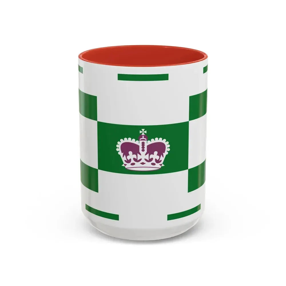 Flag of Charlottetown Canada - Accent Coffee Mug 15oz Red - Go Mug Yourself