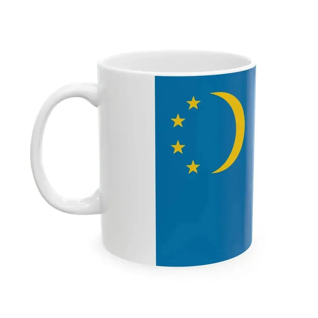 Flag of Chatkal District (Kyrgyzstan) White Coffee Mug - Go Mug Yourself