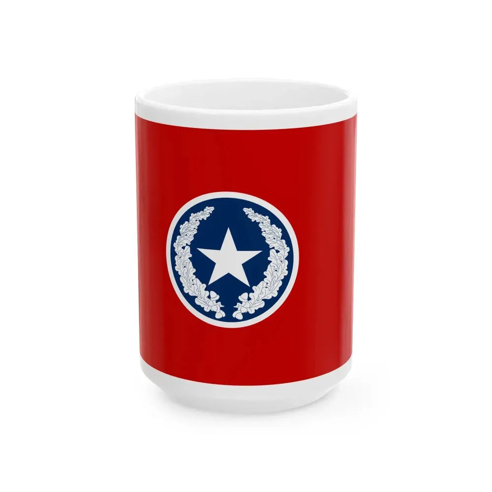 Flag of Chattanooga Tennessee 1923-2012 (United States) White Coffee Mug 15oz - Go Mug Yourself