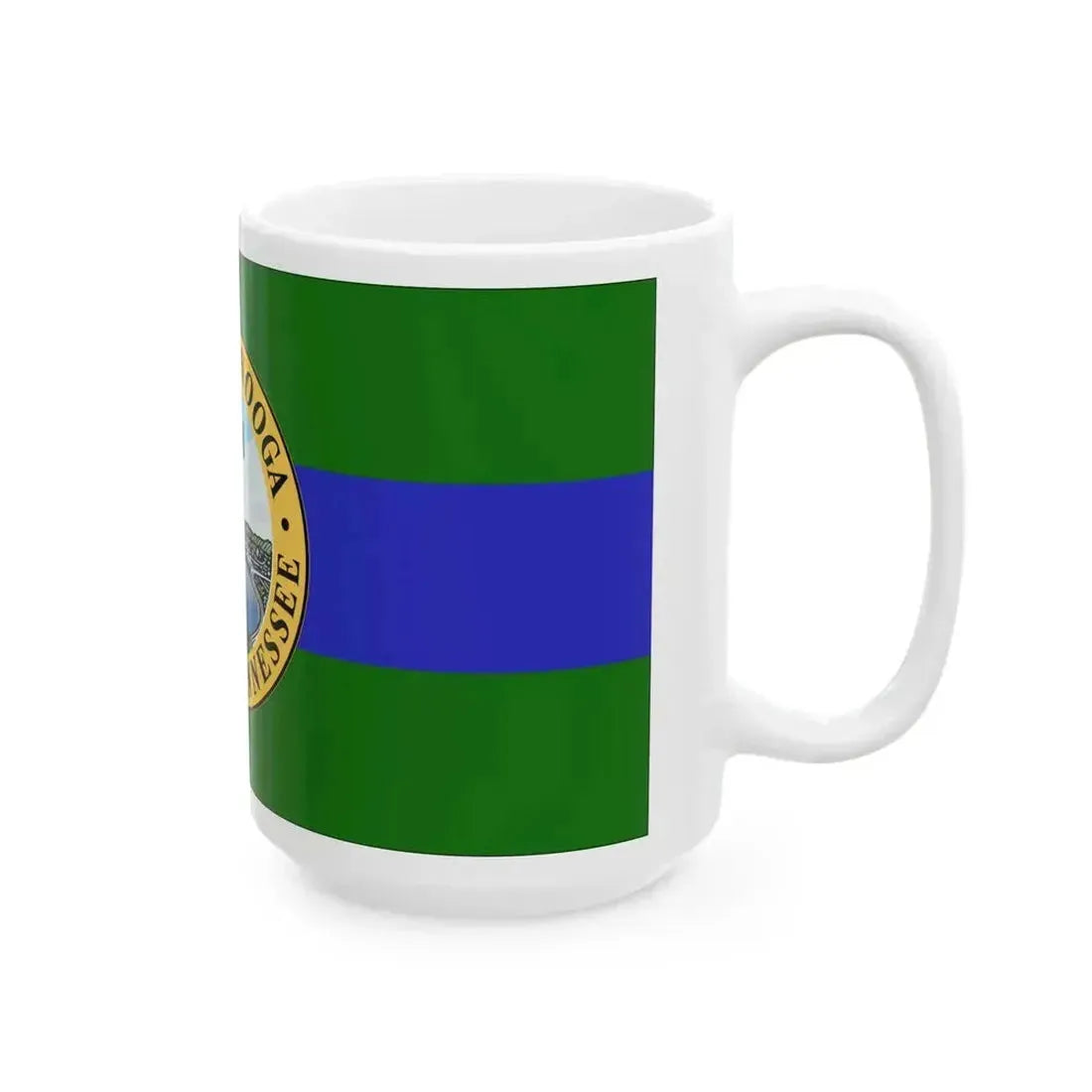 Flag of Chattanooga Tennessee (United States) White Coffee Mug - Go Mug Yourself