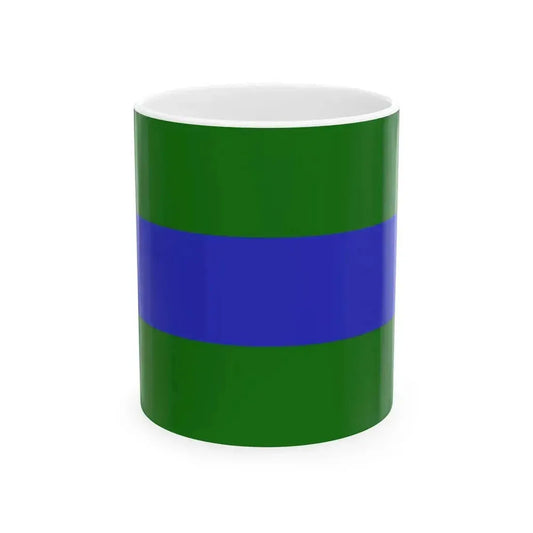 Flag of Chattanooga Tennessee without seal (United States) White Coffee Mug 11oz - Go Mug Yourself