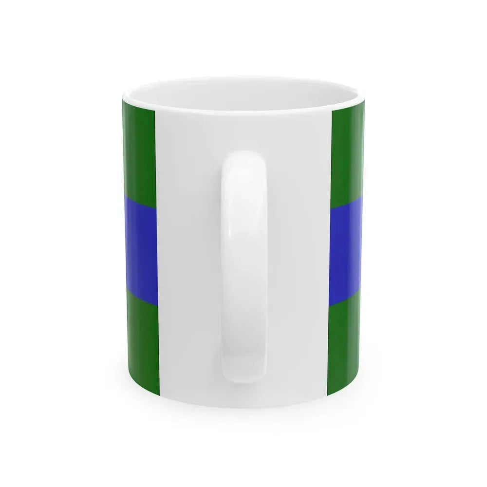 Flag of Chattanooga Tennessee without seal (United States) White Coffee Mug - Go Mug Yourself