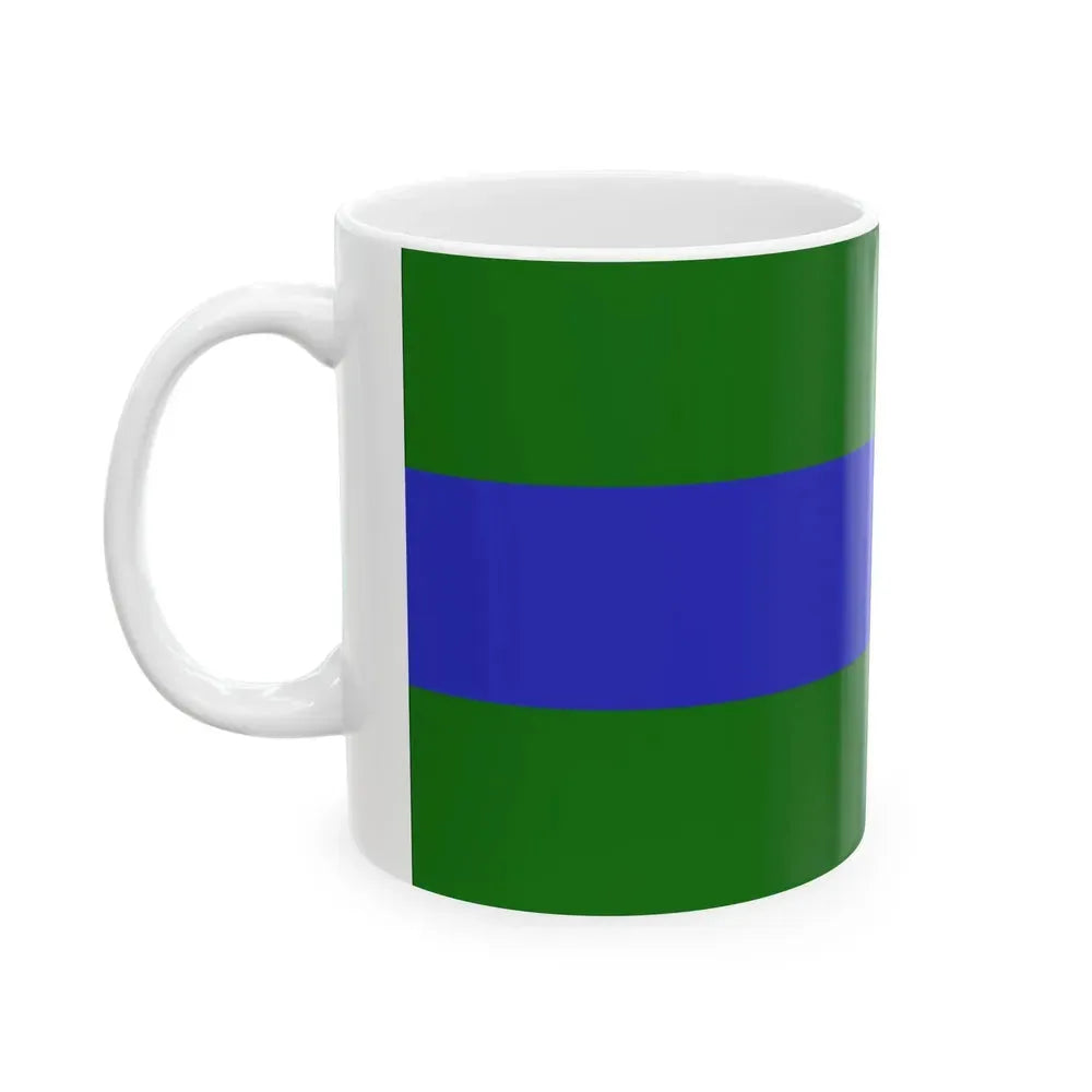 Flag of Chattanooga Tennessee without seal (United States) White Coffee Mug - Go Mug Yourself