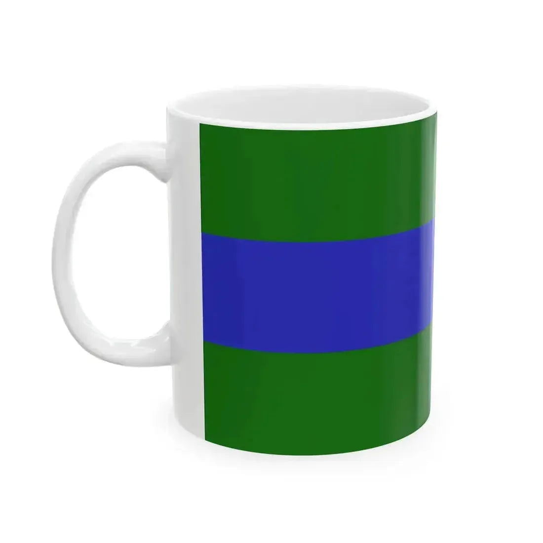 Flag of Chattanooga Tennessee without seal (United States) White Coffee Mug - Go Mug Yourself