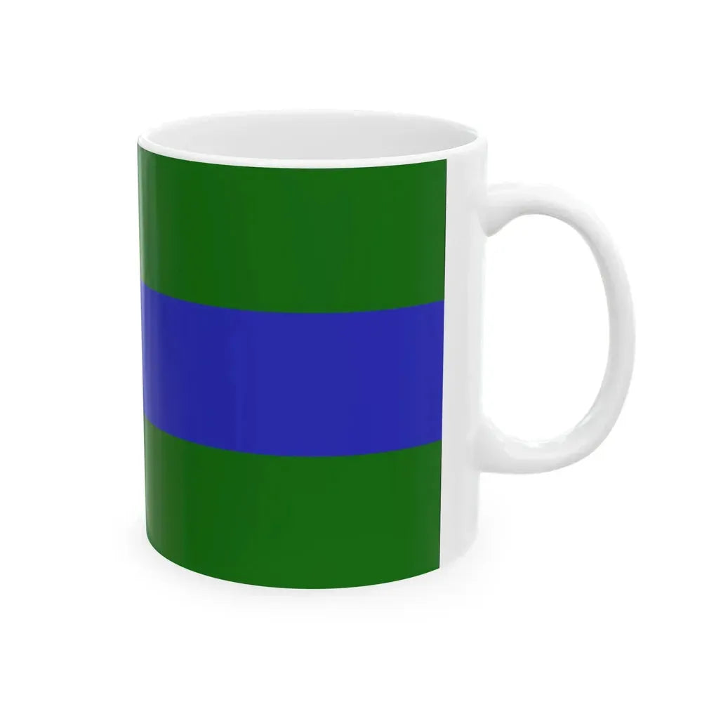 Flag of Chattanooga Tennessee without seal (United States) White Coffee Mug - Go Mug Yourself
