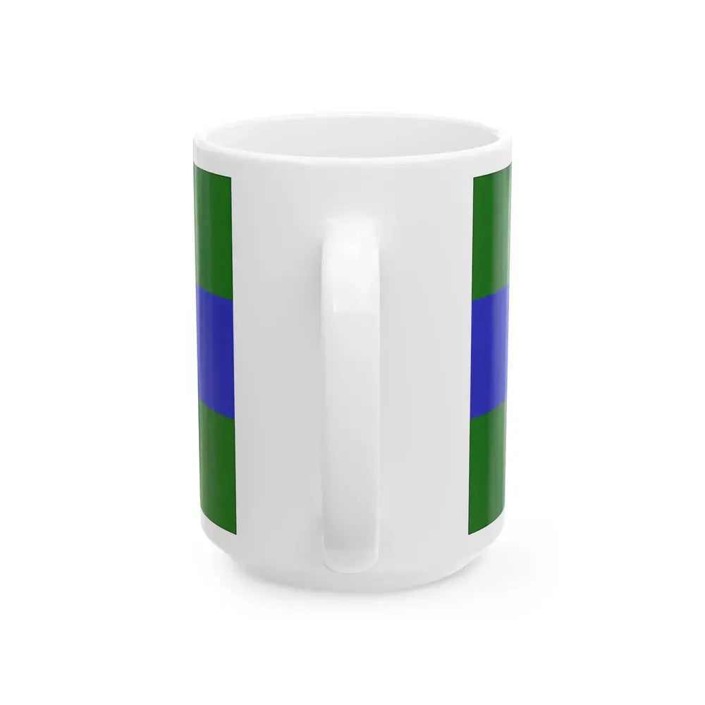 Flag of Chattanooga Tennessee without seal (United States) White Coffee Mug - Go Mug Yourself