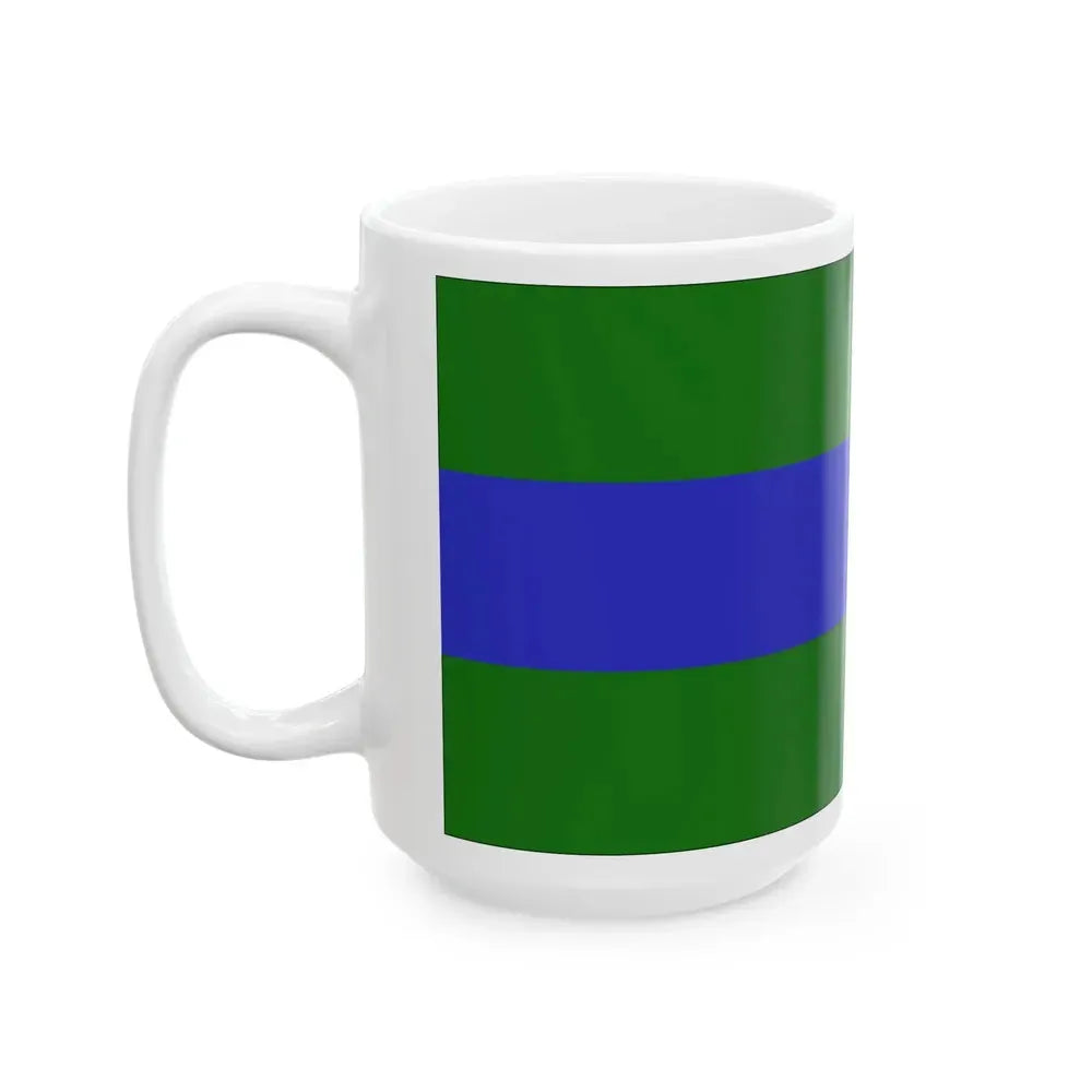 Flag of Chattanooga Tennessee without seal (United States) White Coffee Mug - Go Mug Yourself
