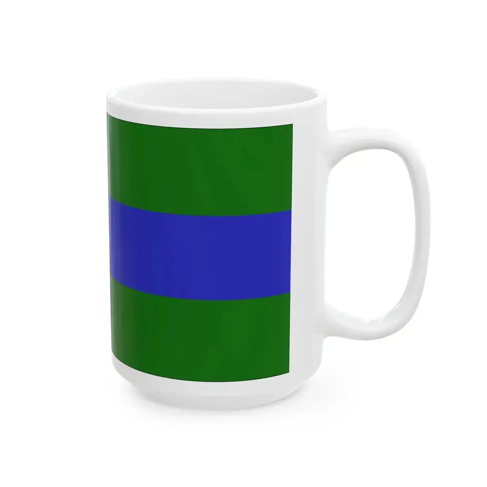 Flag of Chattanooga Tennessee without seal (United States) White Coffee Mug - Go Mug Yourself