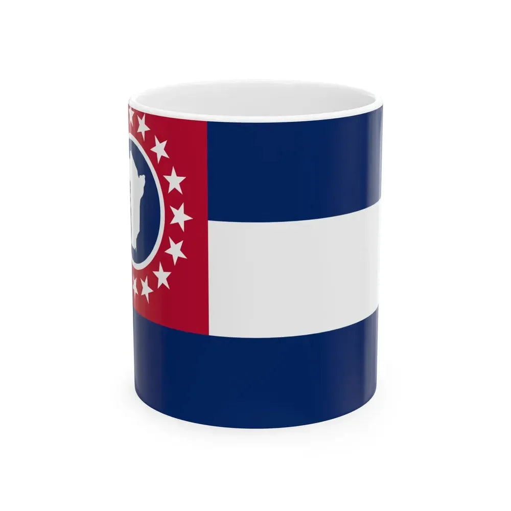 Flag of Cheatham County Tennessee (United States) White Coffee Mug 11oz - Go Mug Yourself