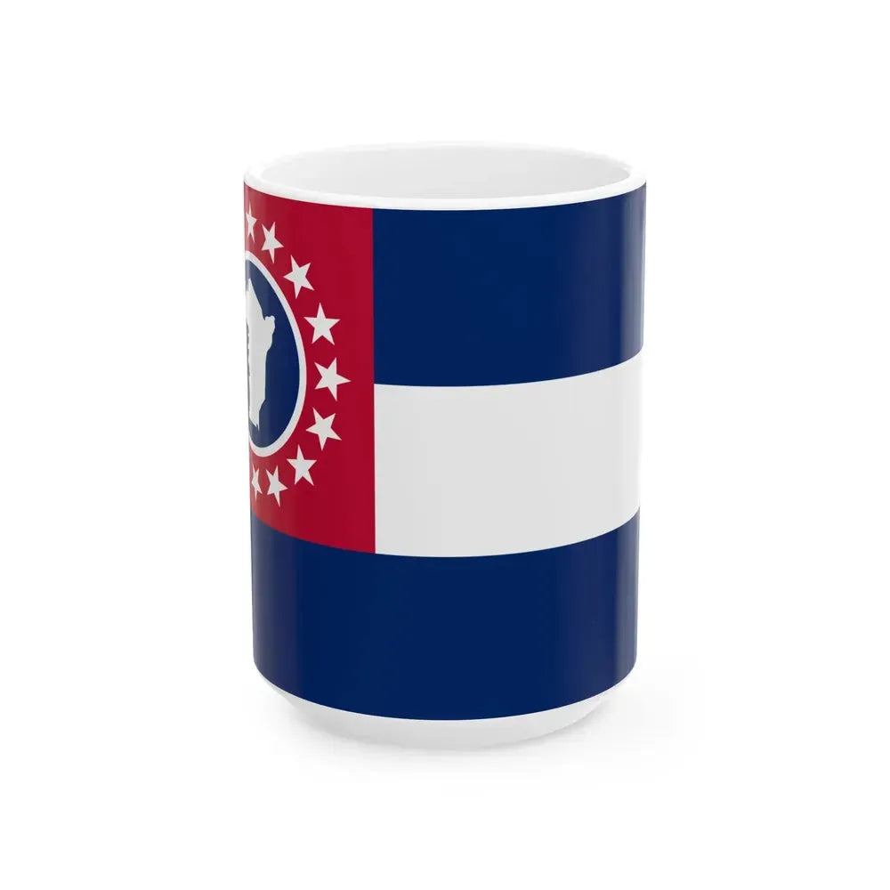 Flag of Cheatham County Tennessee (United States) White Coffee Mug 15oz - Go Mug Yourself
