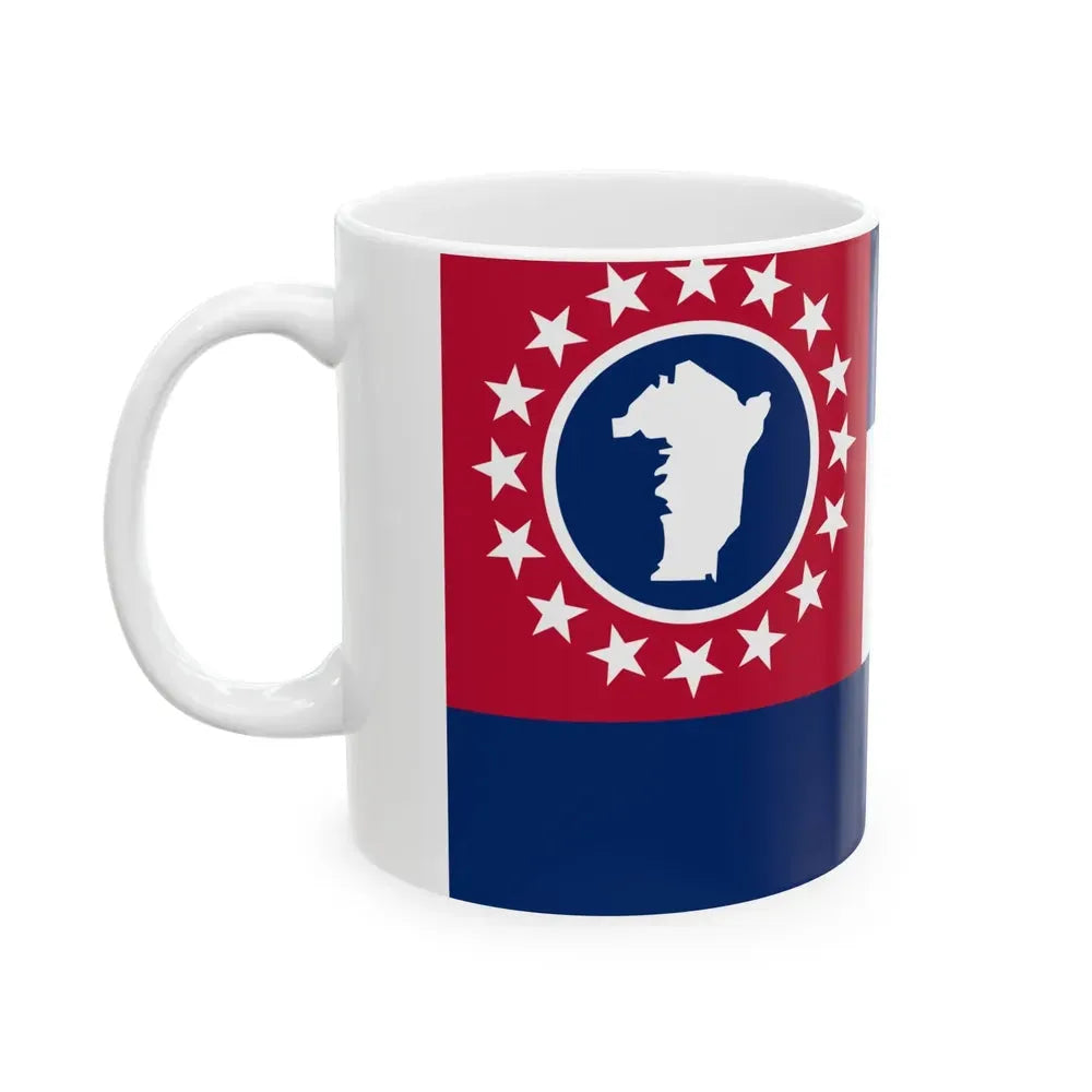 Flag of Cheatham County Tennessee (United States) White Coffee Mug - Go Mug Yourself