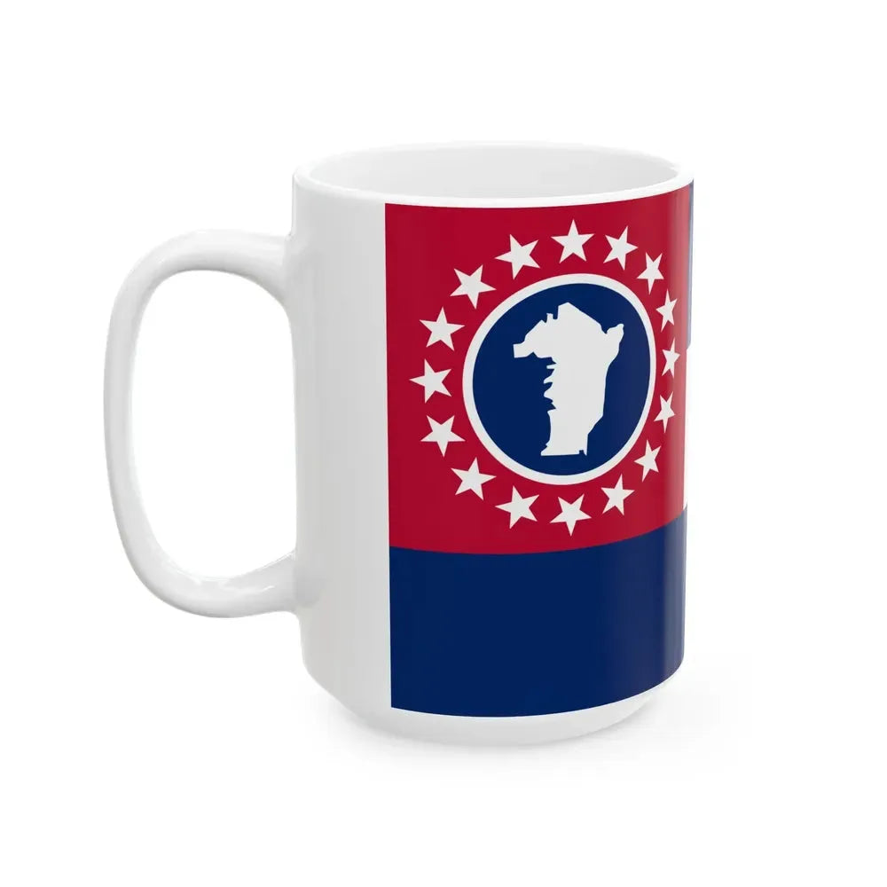 Flag of Cheatham County Tennessee (United States) White Coffee Mug - Go Mug Yourself