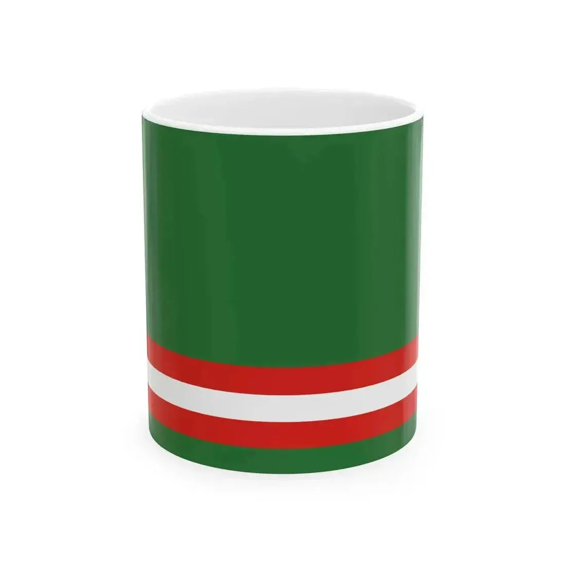 Flag of Chechen Republic before 2004 (Russia) White Coffee Mug 11oz - Go Mug Yourself