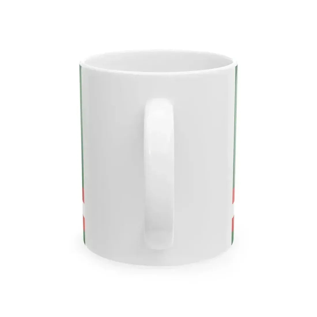 Flag of Chechen Republic before 2004 (Russia) White Coffee Mug - Go Mug Yourself