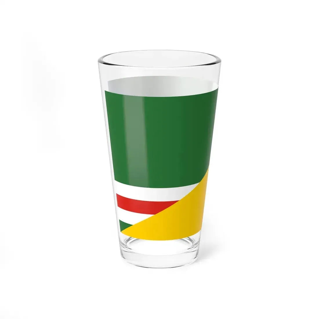 Flag of Chechnya and Ukraine Old (Ukraine) Pint Glass 16oz - Go Mug Yourself