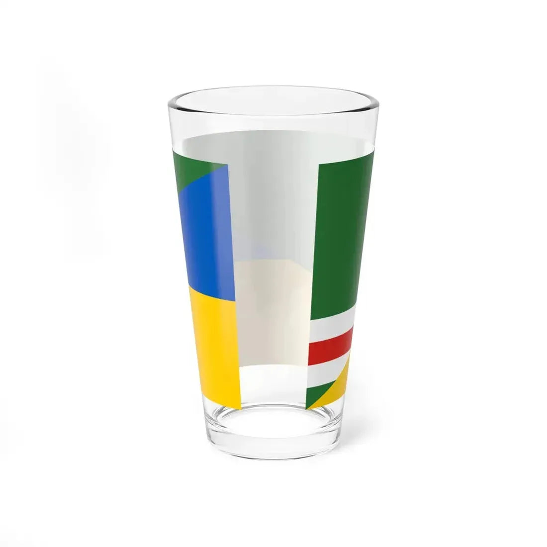 Flag of Chechnya and Ukraine Old (Ukraine) Pint Glass 16oz - Go Mug Yourself