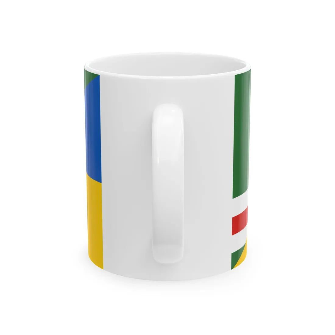 Flag of Chechnya and Ukraine Old (Ukraine) White Coffee Mug - Go Mug Yourself