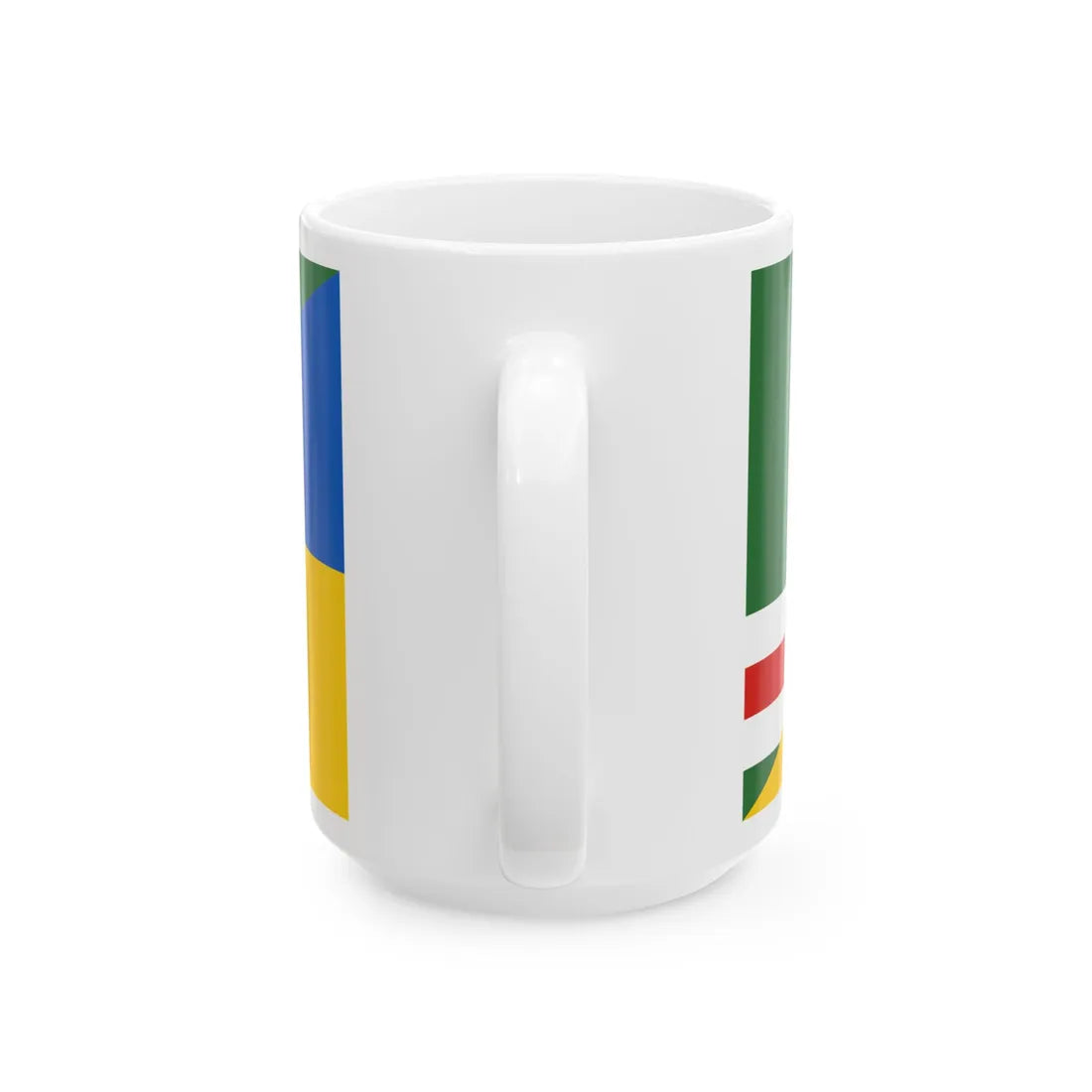 Flag of Chechnya and Ukraine Old (Ukraine) White Coffee Mug - Go Mug Yourself