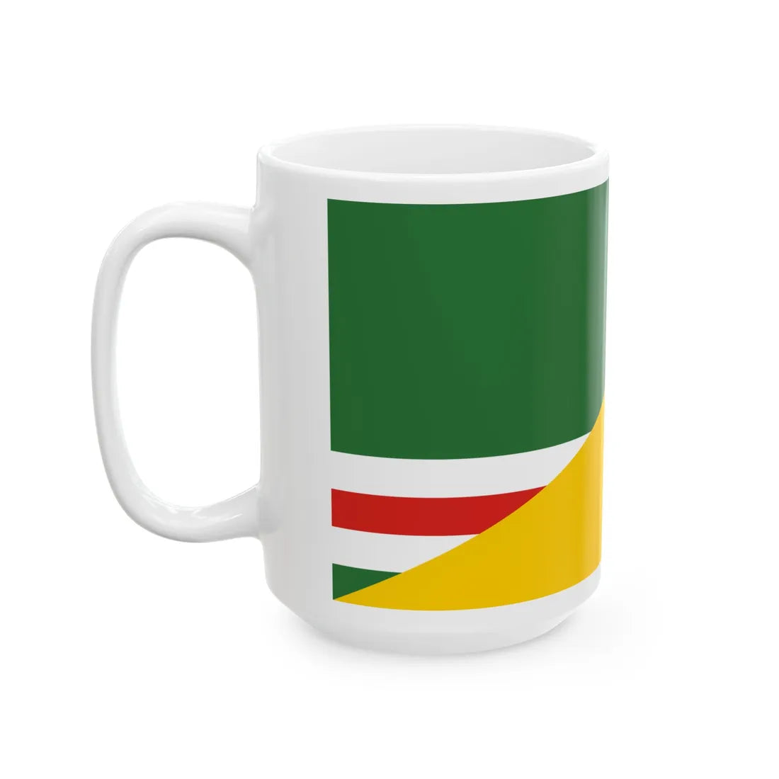 Flag of Chechnya and Ukraine Old (Ukraine) White Coffee Mug - Go Mug Yourself