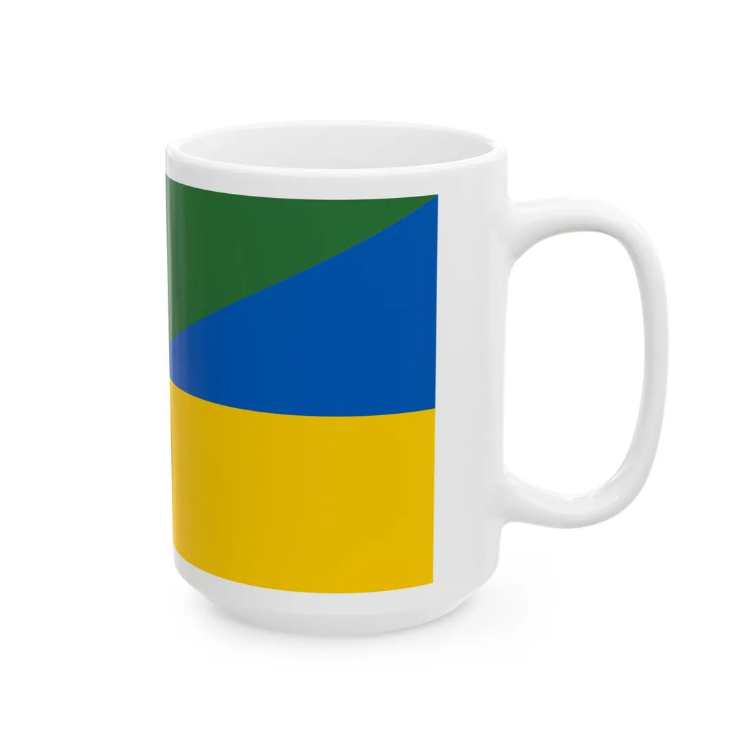Flag of Chechnya and Ukraine Old (Ukraine) White Coffee Mug - Go Mug Yourself