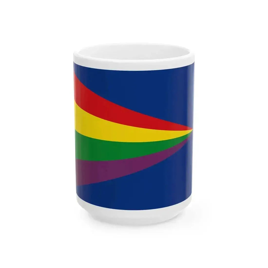 Flag of Chelno-Vershinsky rayon Samara oblast (Russia) White Coffee Mug 15oz - Go Mug Yourself